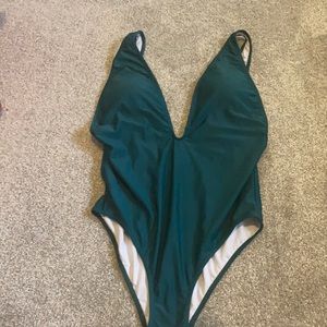 Zeraca deep v one piece swimsuit